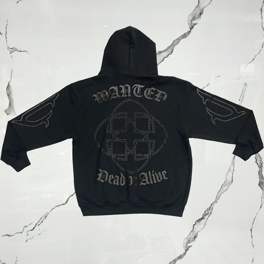 Urban Utility Wanted Black Brown Hoodie - Urban Utility