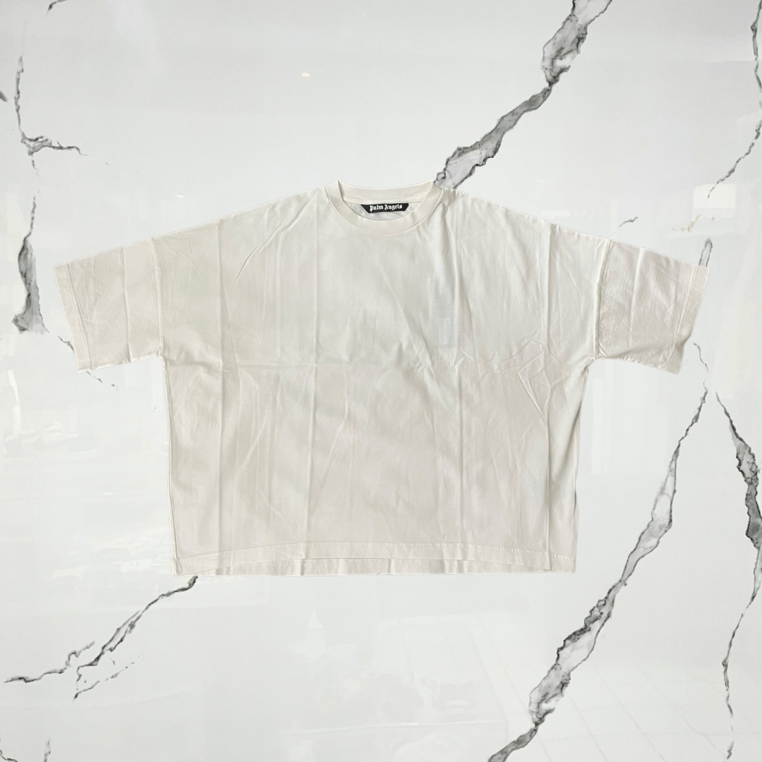 Palm Angels Back College Off White Plum T-shirt - Urban Utility