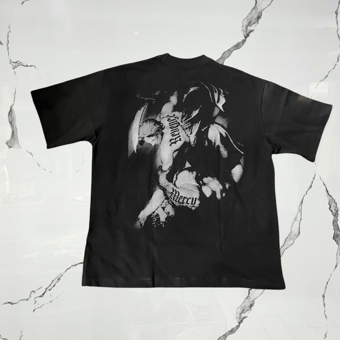 Backgrounds Revenge Mercy Black T-shirt - Urban Utility