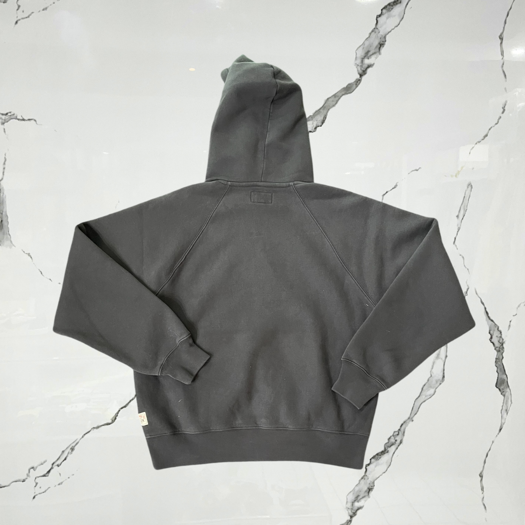Stussy Fleece Raglan Washed Black Hoodie