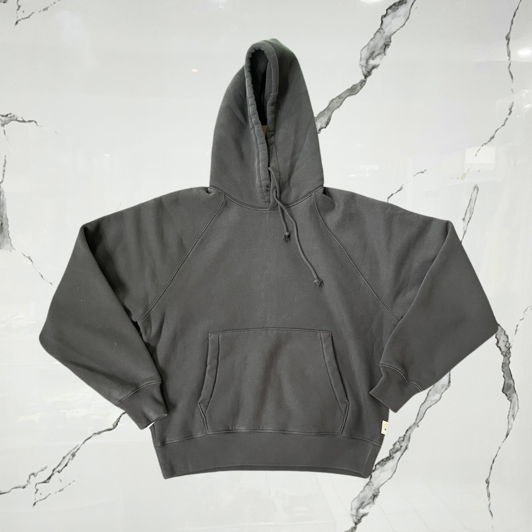 Stussy Fleece Raglan Washed Black Hoodie