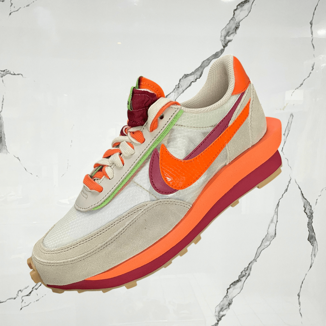Nike LD Waffle Sacai CLOT Kiss of Death Net Orange Blaze Urban Utility