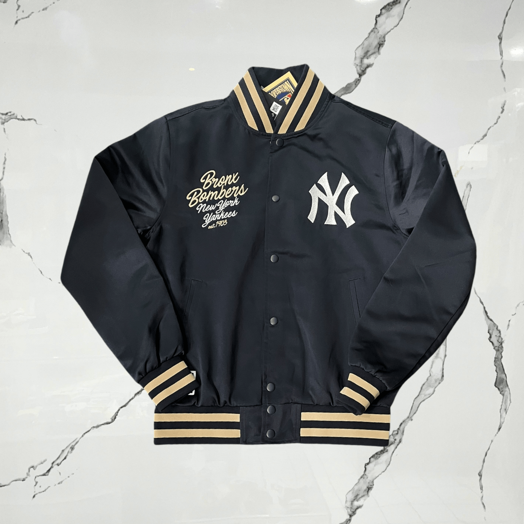 New Era Jacket Navy Satin New York - Urban Utility
