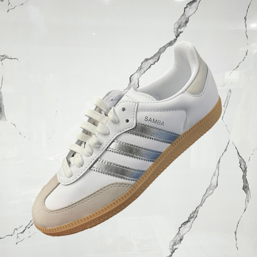 Adidas Samba OG White Silver Metallic Grey (W) - Urban Utility