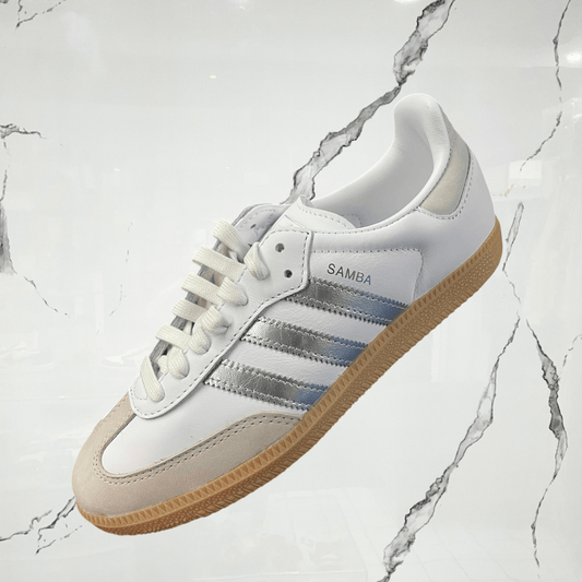Adidas Samba OG White Silver Metallic Grey (W) - Urban Utility
