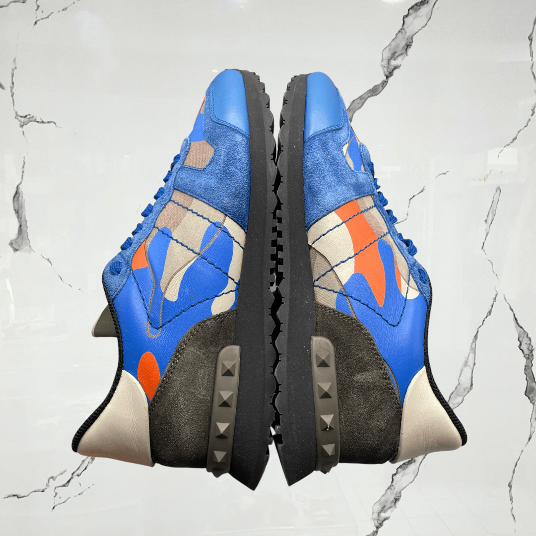 Valentino Rockrunner Rockstud Blue Orange Camo (De Uso) - Urban Utility
