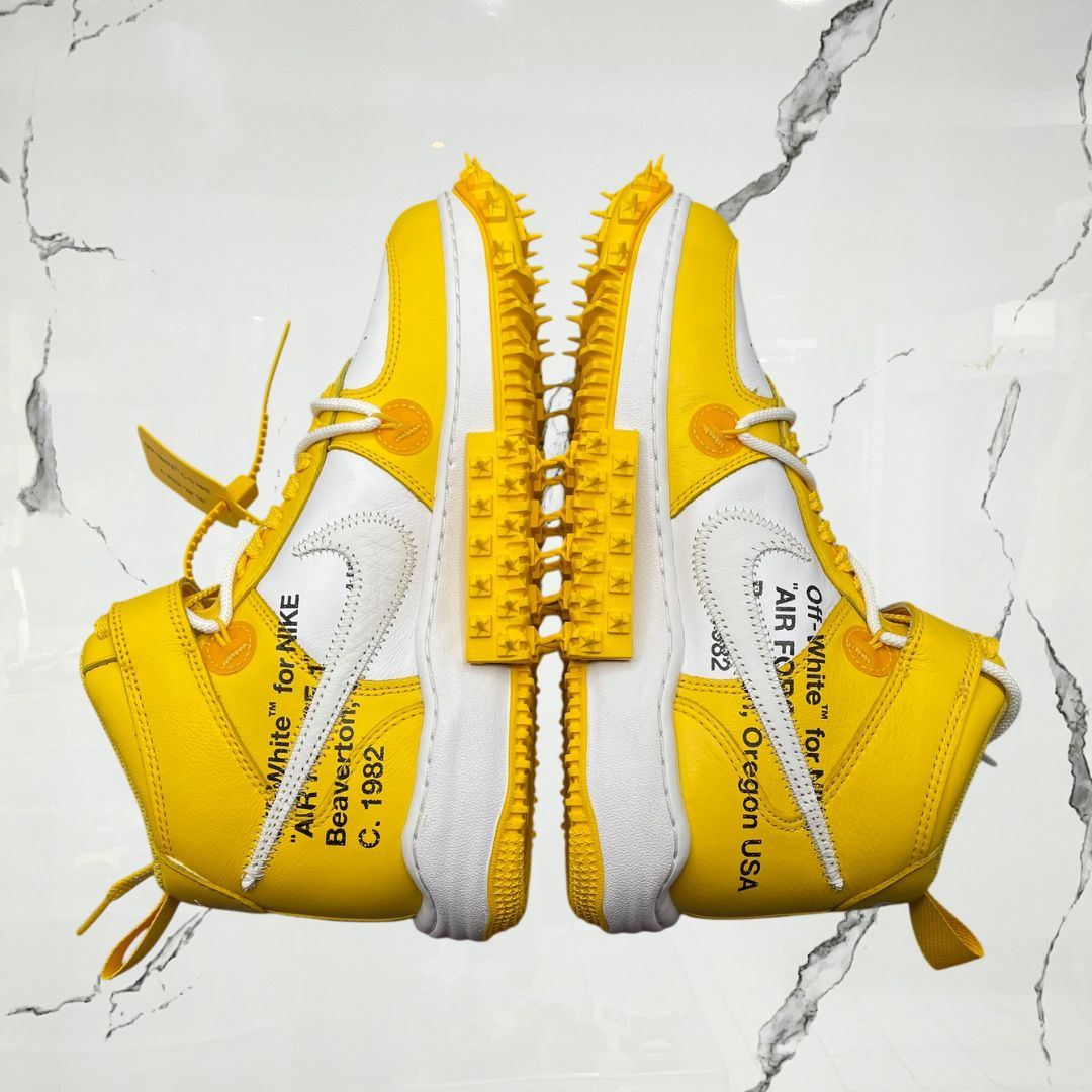 Air Force 1 Mid Off - White Varsity Maize (De Uso) - Urban Utility