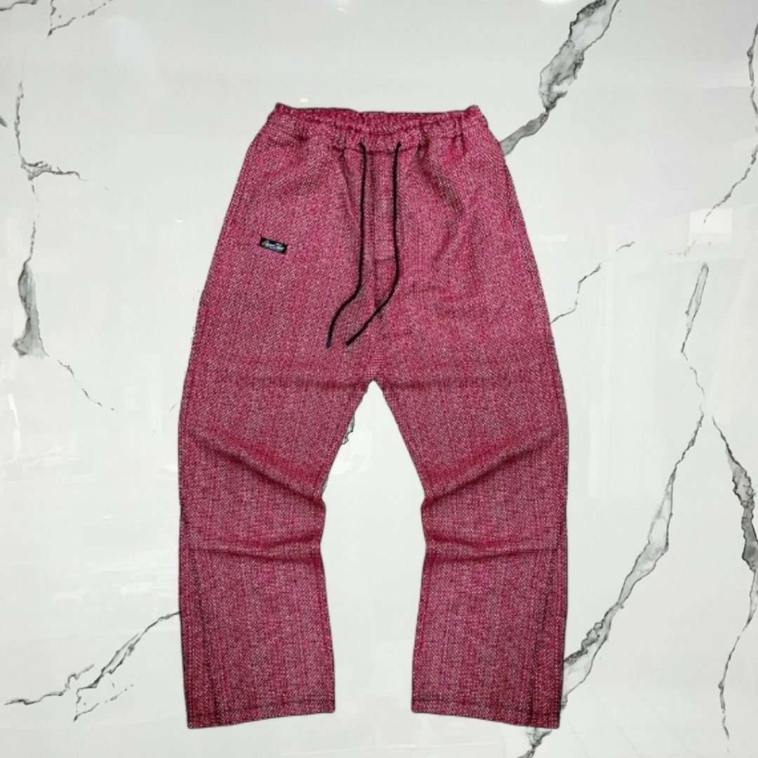 CrowStar Tweed Flared Baggy Pants Cargo - Urban Utility