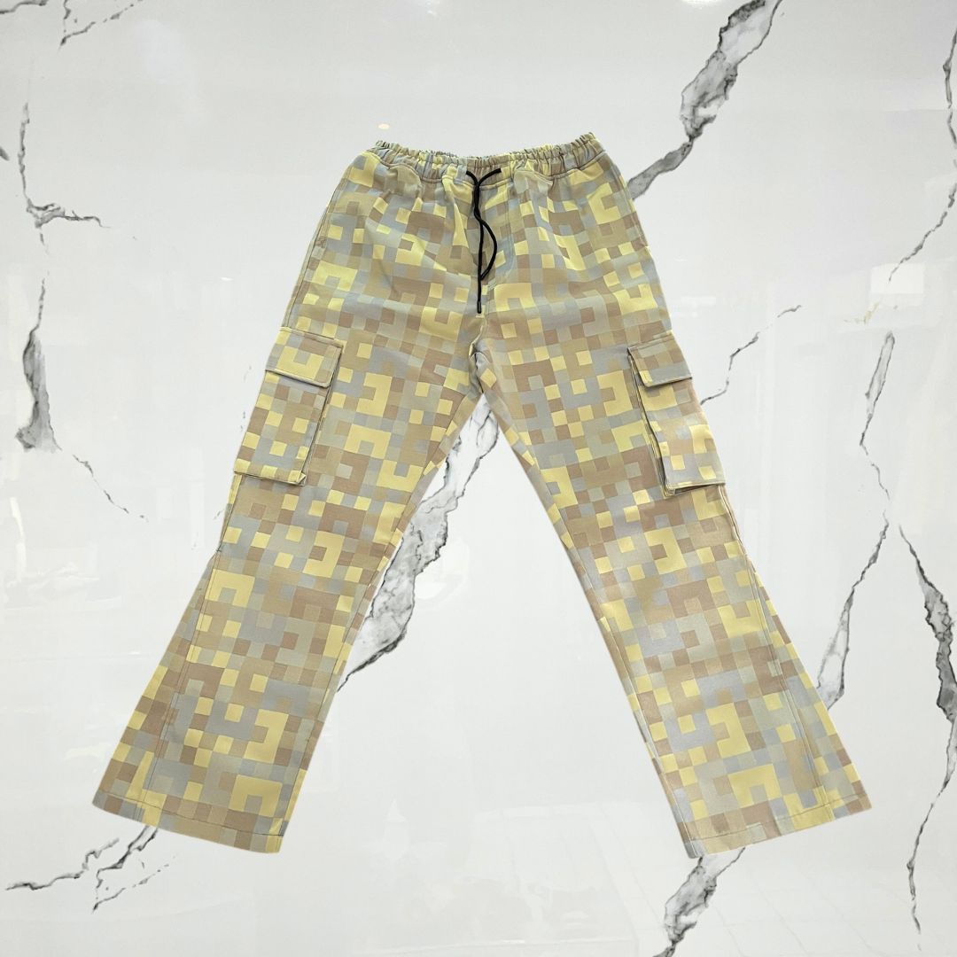 CrowStar Pixel Camo Flared Pants Cargo - Urban Utility