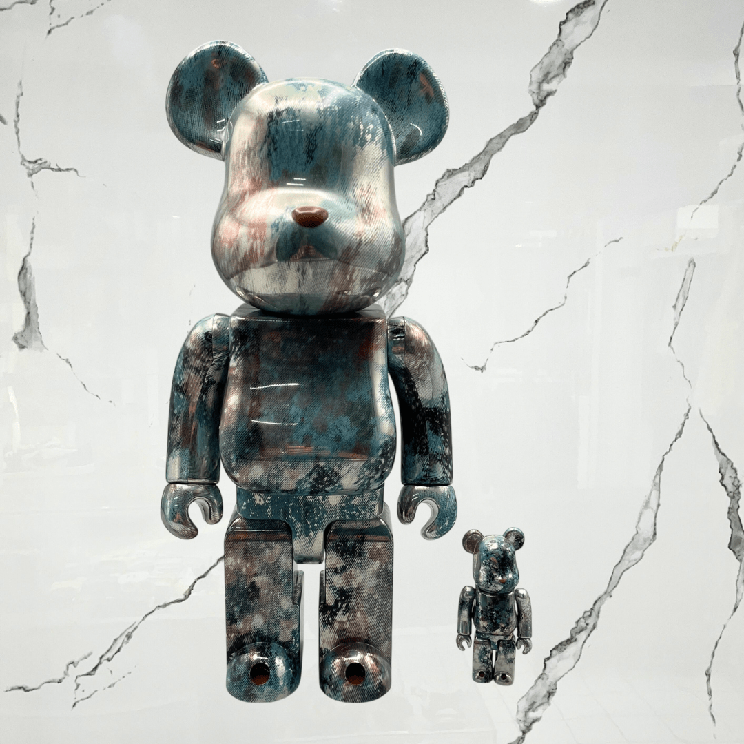 Bearbrick Pushead Silver 100% & 400% Set - Urban Utility