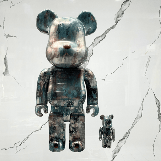Bearbrick Pushead Silver 100% & 400% Set - Urban Utility