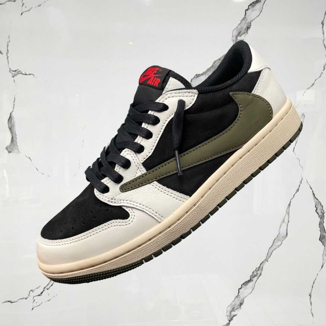 Jordan 1 Low OG SP Travis Scott Olive (w) (De Uso) - Urban Utility