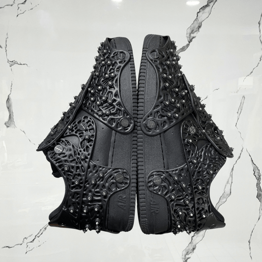 Air Force 1 Low Swarovski Retroreflective Crystals Black (w) (De Uso) - Urban Utility
