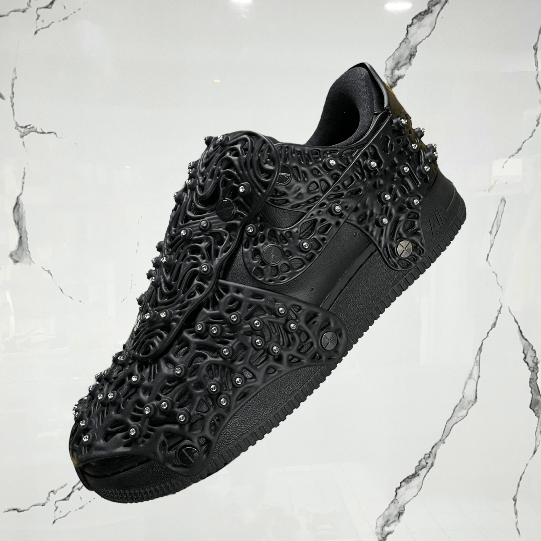 Air Force 1 Low Swarovski Retroreflective Crystals Black (w) (De Uso) - Urban Utility