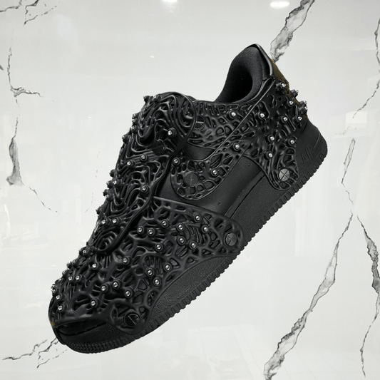 Air Force 1 Low Swarovski Retroreflective Crystals Black (w) (De Uso) - Urban Utility