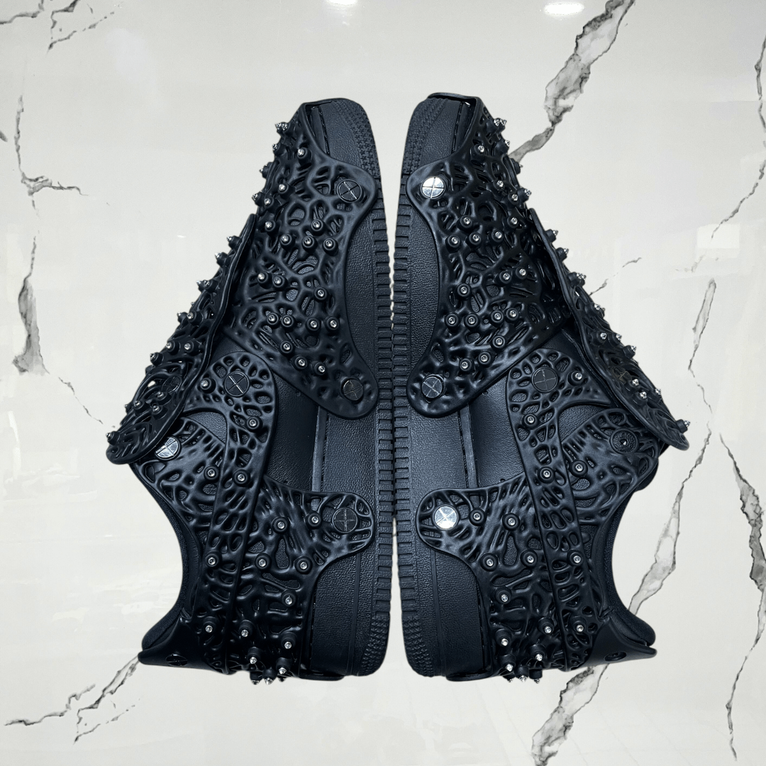 Air Force 1 Low Swarovski Retroreflective Crystals Black (w) (De Uso) - Urban Utility