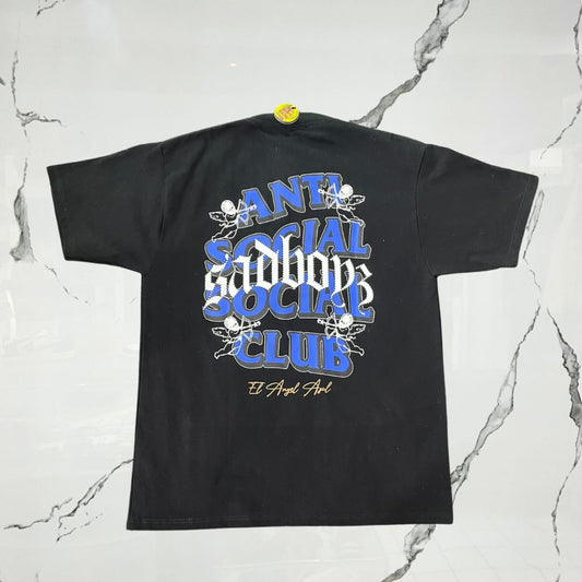 Anti Social Social Club x Sad Boyz Black Blue T-shirt - Urban Utility