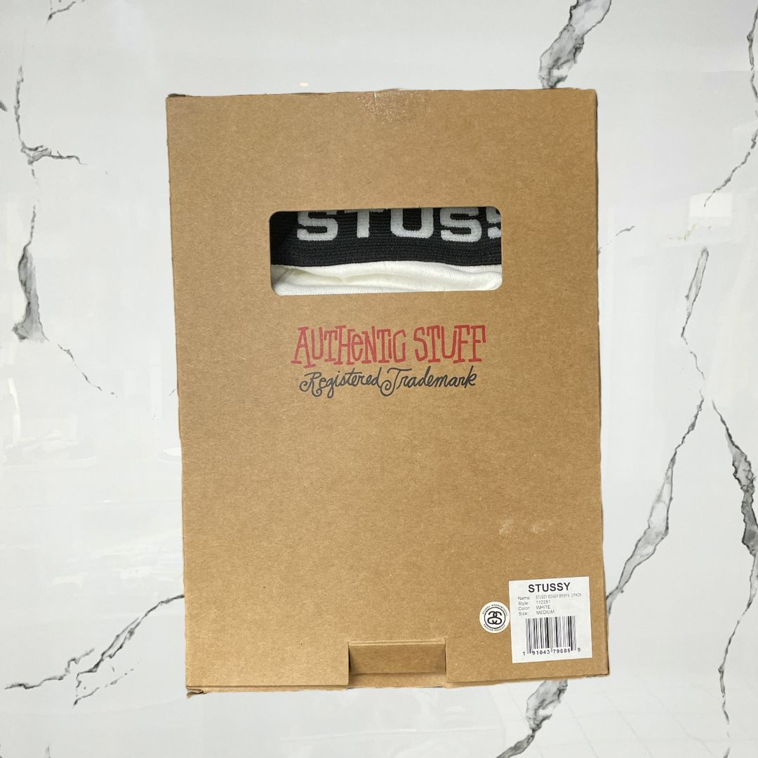 Stussy Boxer Briefs White 3 pack - Urban Utility