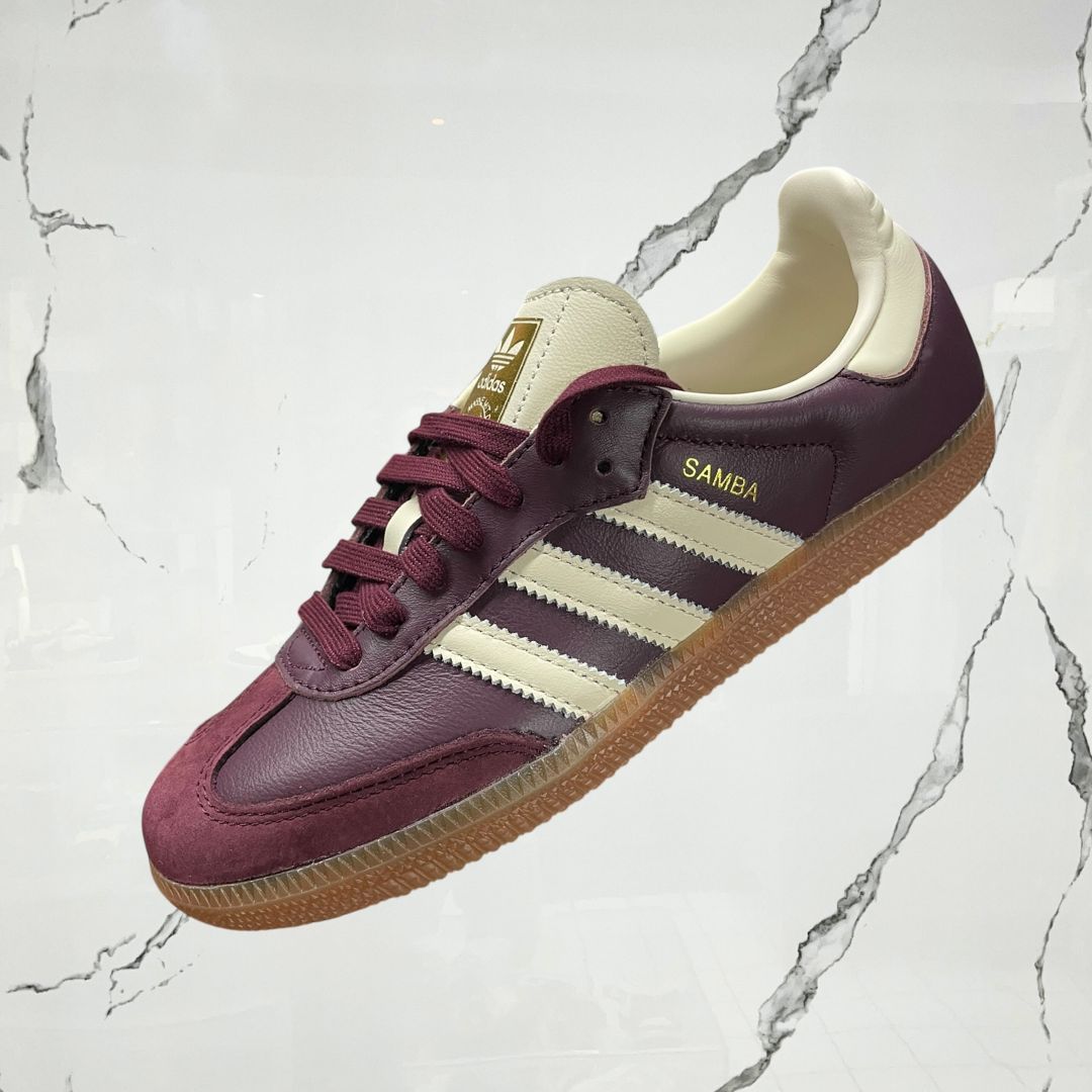 Adidas Samba OG Maroon Gold Metallic (W) - Urban Utility