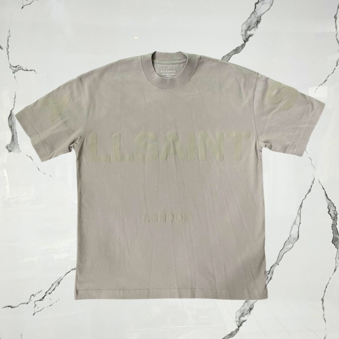 All Saints Biggy SS Crew Chestnut Brown - Urban Utility