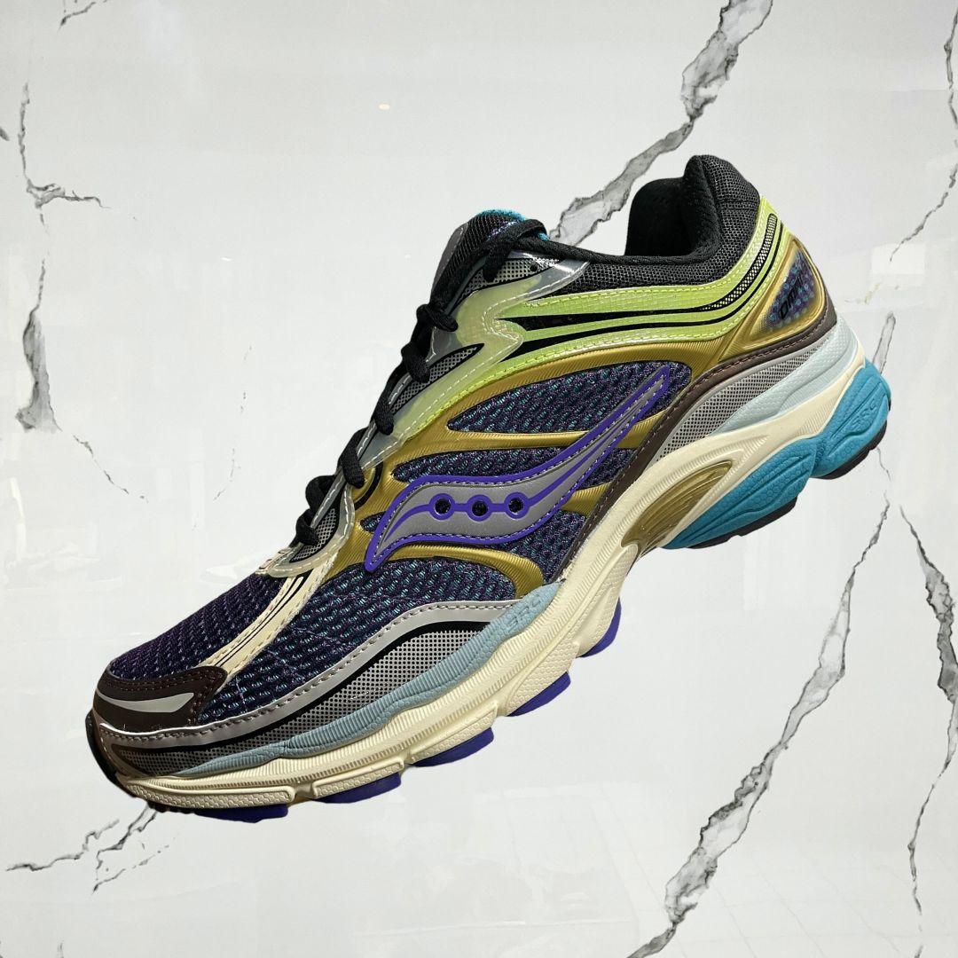 Saucony Sneaker Progrid Omni 9 Purple Yelloow