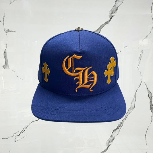Chrome Hearts Cross Patch Blue Yellow Cap - Urban Utility