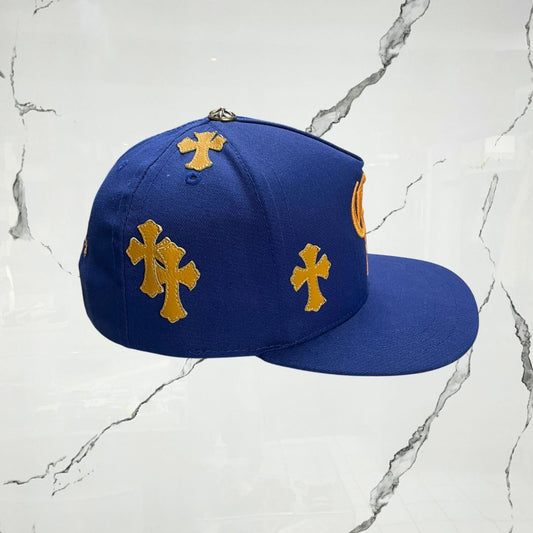 Chrome Hearts Cross Patch Blue Yellow Cap - Urban Utility