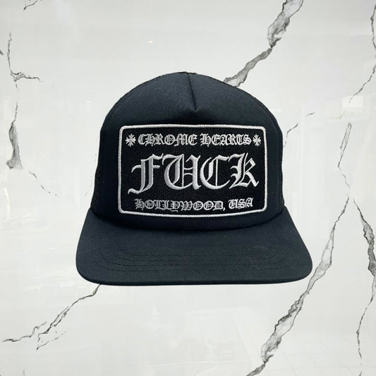 Chrome Hearts Fuck Trucker Black Cap - Urban Utility