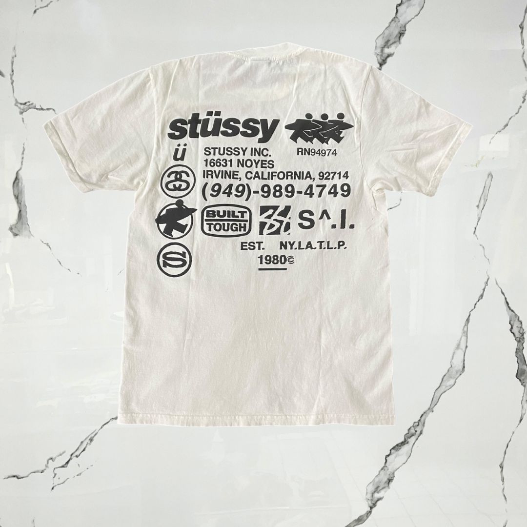 Stussy Dna Pig Dyed Natural T-shirt - Urban Utility