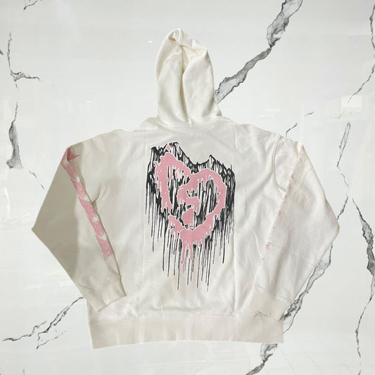 Revenge Revenge White Pink Black Hoodie - Urban Utility