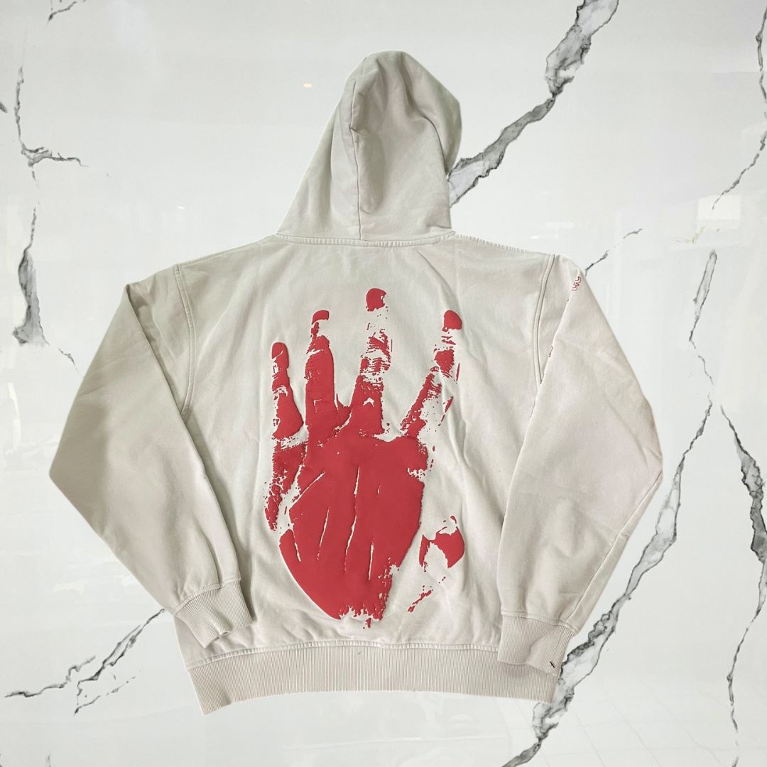 Revenge XXXTentacion Kill Outline Cement Red Hoodie