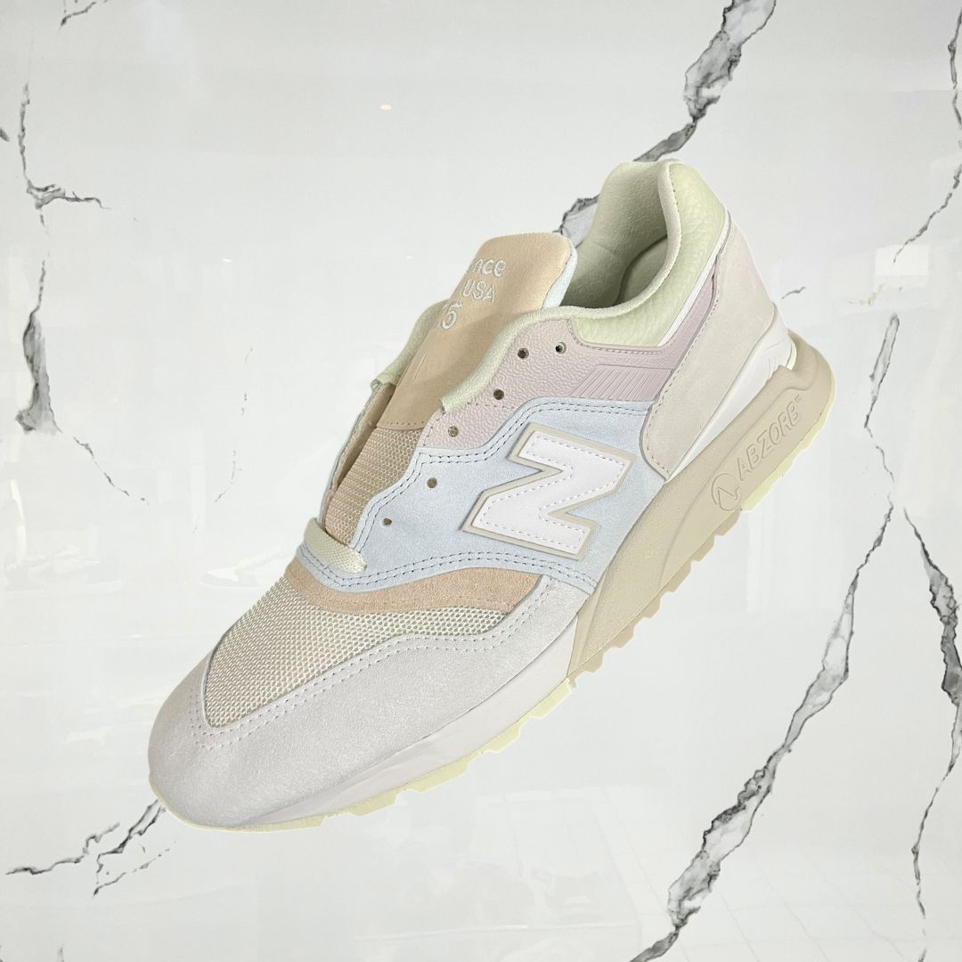 New Balance 997.5 MiUSA Kith Easter White Ice Blue Peach - Urban Utility