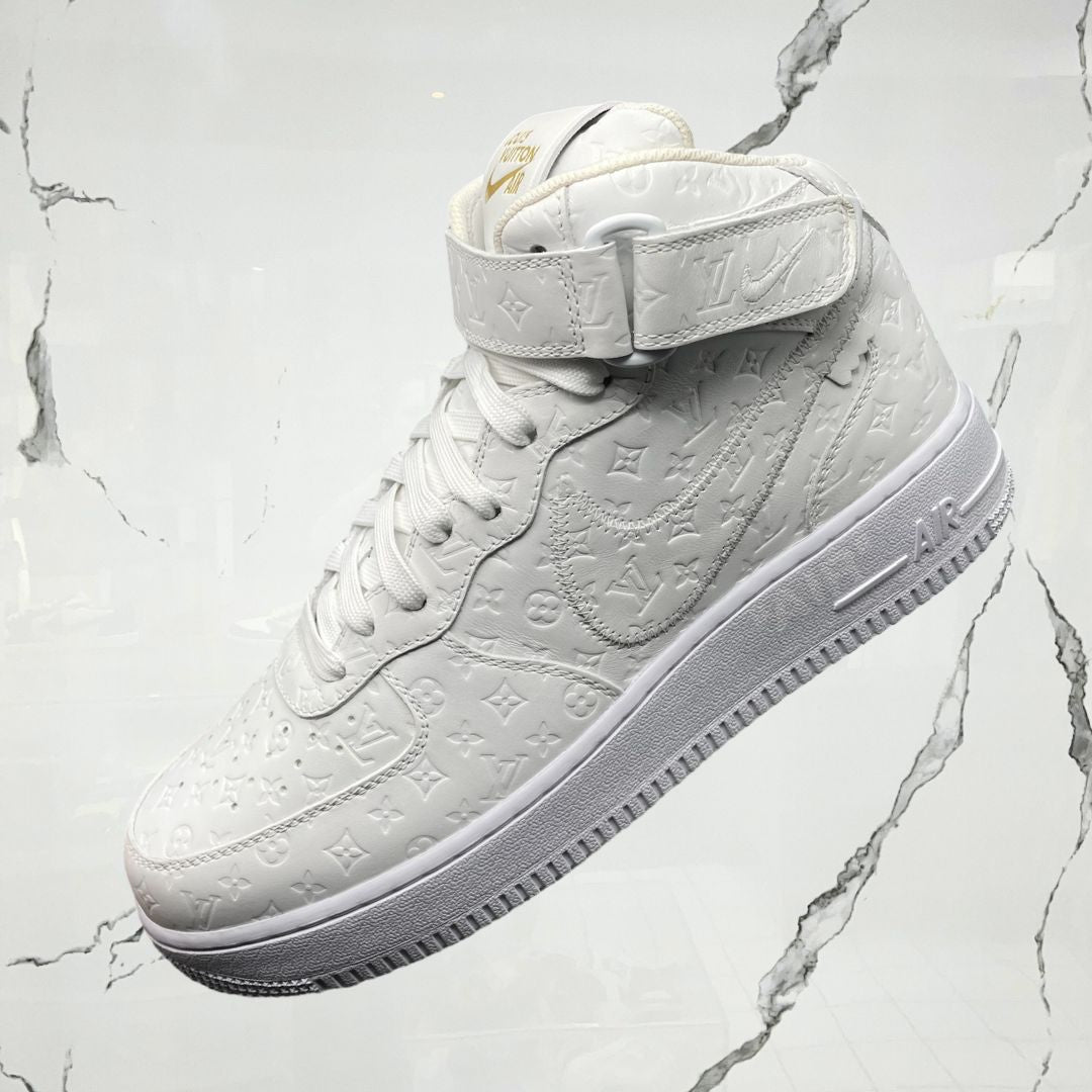 Louis Vuitton Air Force 1 Mid By Virgil Abloh White