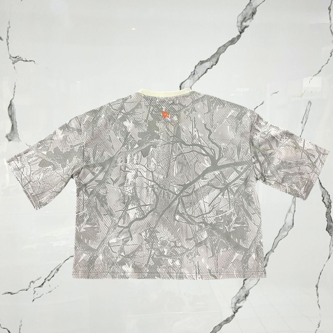 YoungLA Varsity Football Cropped Tan Tree Camo Jersey