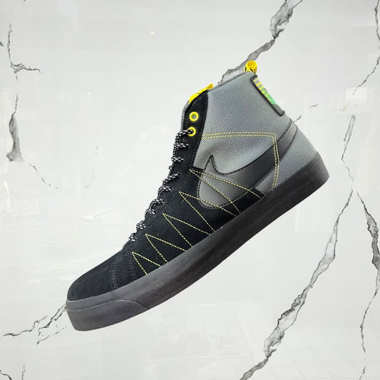 SB Zoom Blazer Mid PRM Acclimate Cool Grey Yellow Strike - Urban Utility