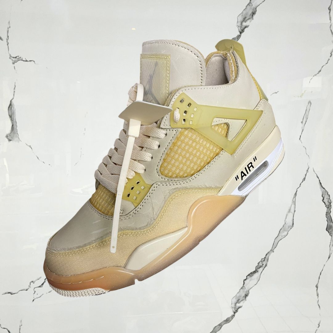 Jordan 4 Off White Sail (W) (De Uso)