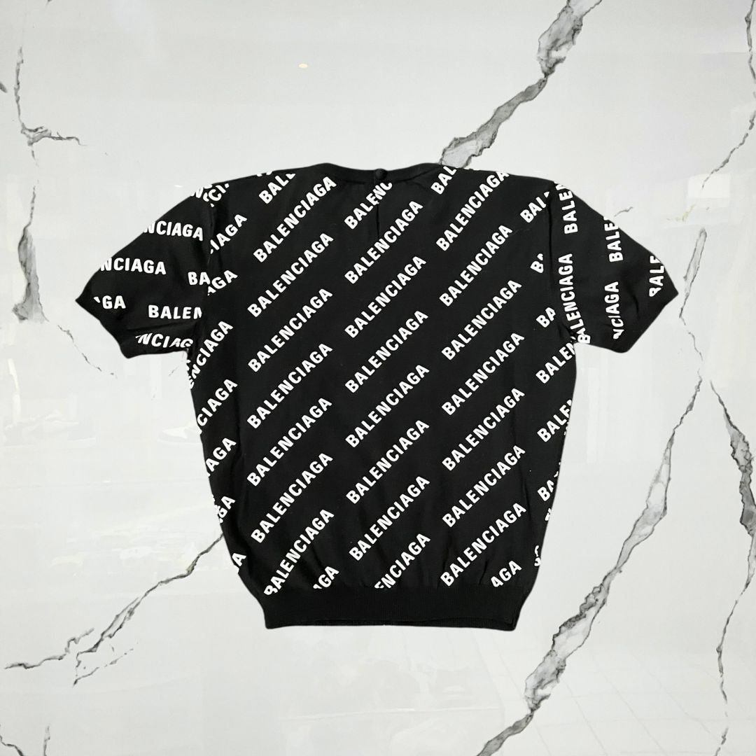 Balenciaga Black Monogram T-shirt - Urban Utility