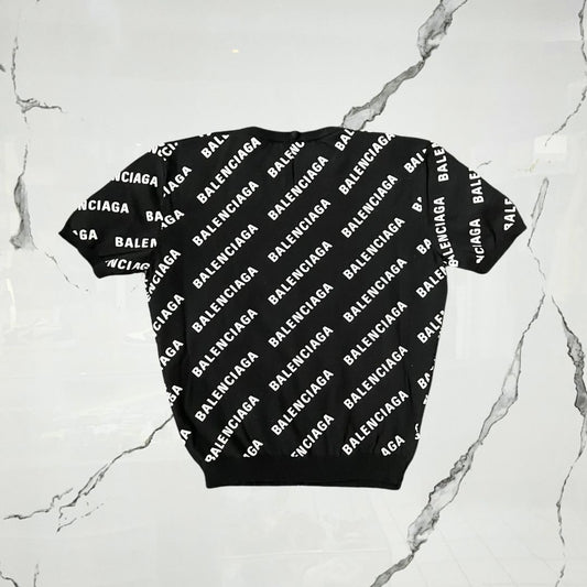 Balenciaga Black Monogram T-shirt - Urban Utility