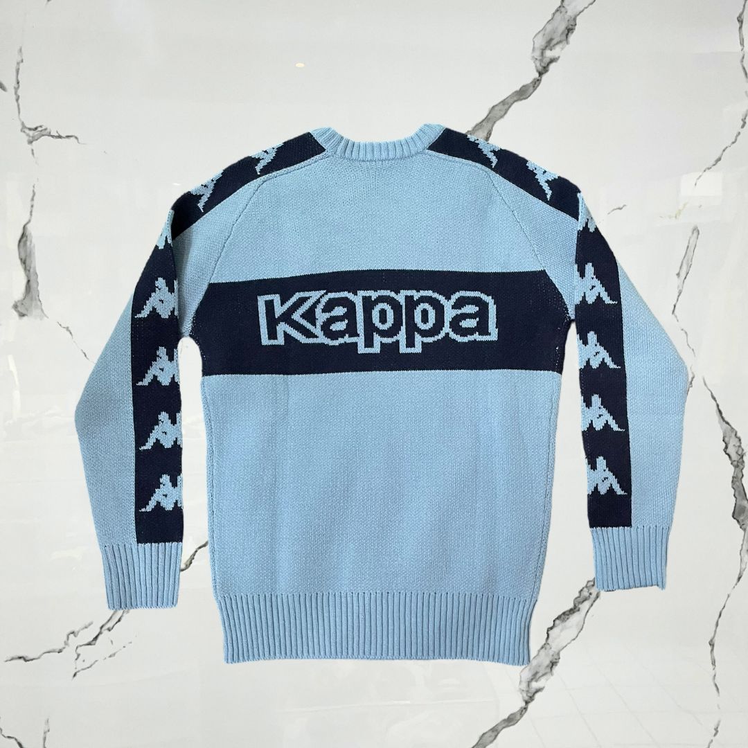 Palace x Kappa Knit Blue Sweater - Urban Utility
