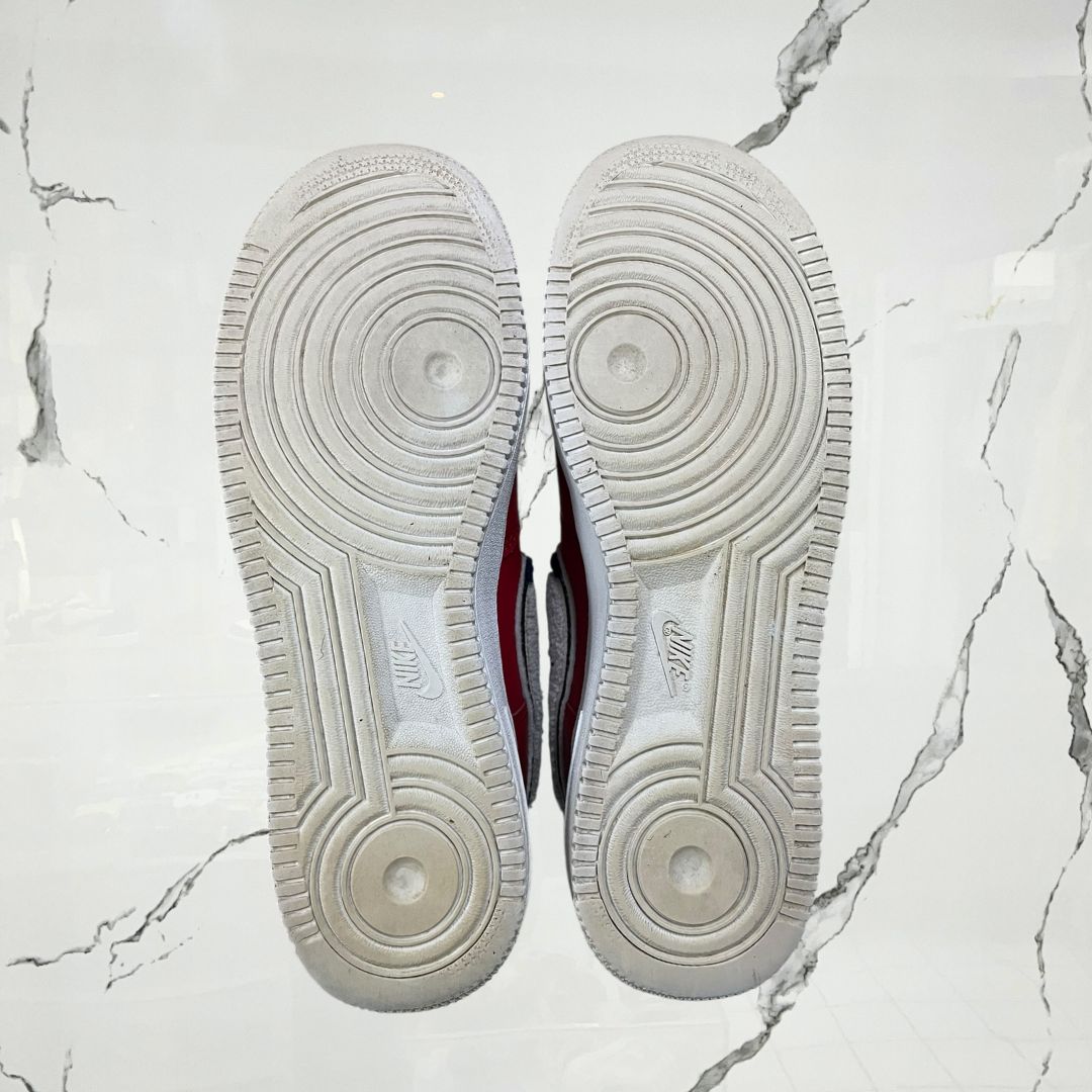 Air Force 1 High 3D Chenille Swoosh Red White Blue (De Uso) - Urban Utility