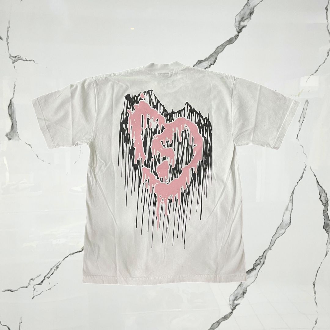 Revenge White Pink Black T-shirt