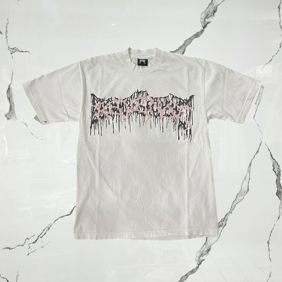 Revenge White Pink Black T-shirt - Urban Utility