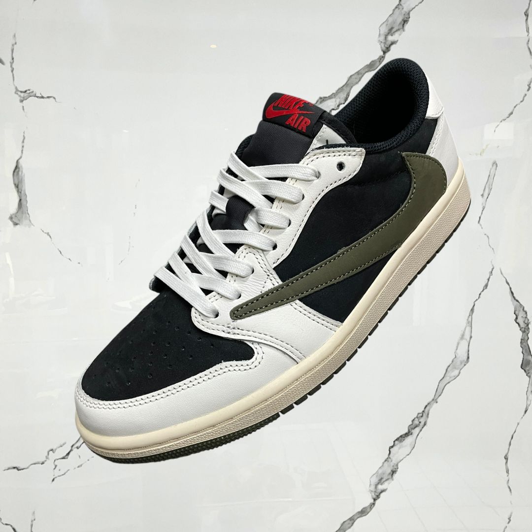 Jordan 1 Low OG Travis Scott Olive (w) (De Uso)