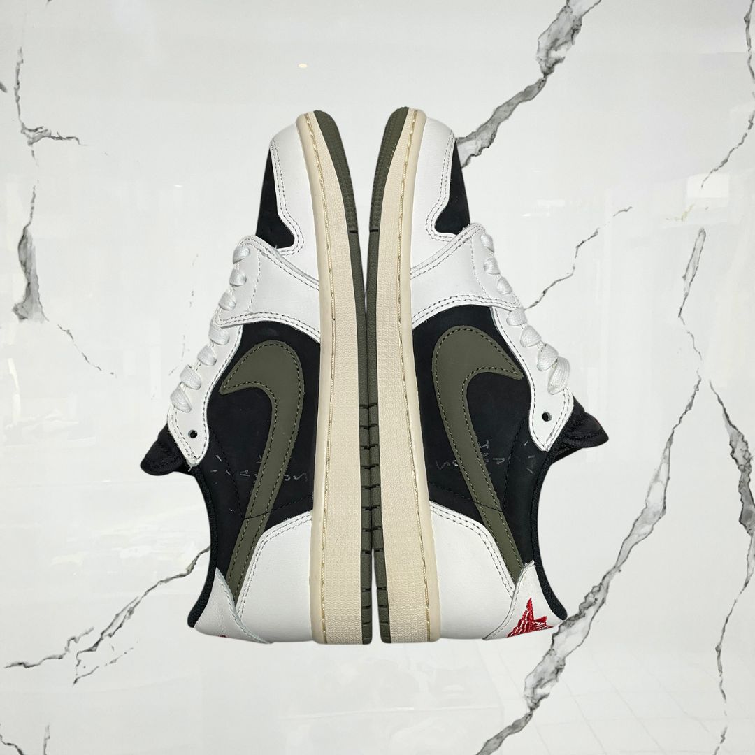 Jordan 1 Low OG Travis Scott Olive (w) (De Uso)