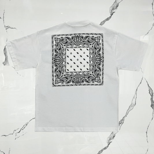 Urban Utility Bandana White Black T-Shirt - Urban Utility