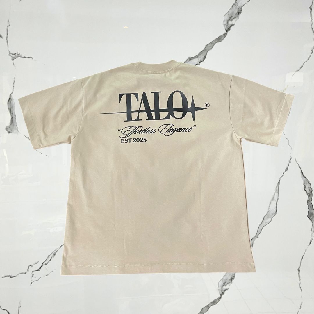 Talo Effortless Elegance Beige T-shirt - Urban Utility