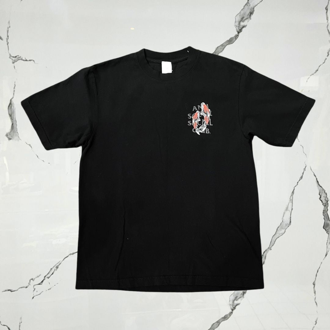 Anti Social Social Club Koi Garden Black T-shirt - Urban Utility