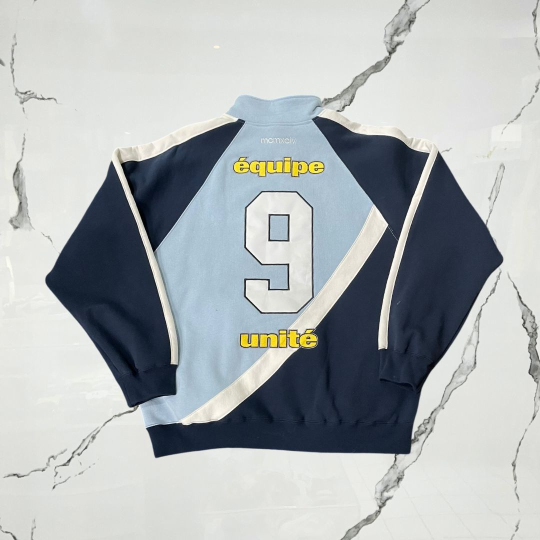 Supreme Equipé Half Zip Sweatshirt Light Blue - Urban Utility
