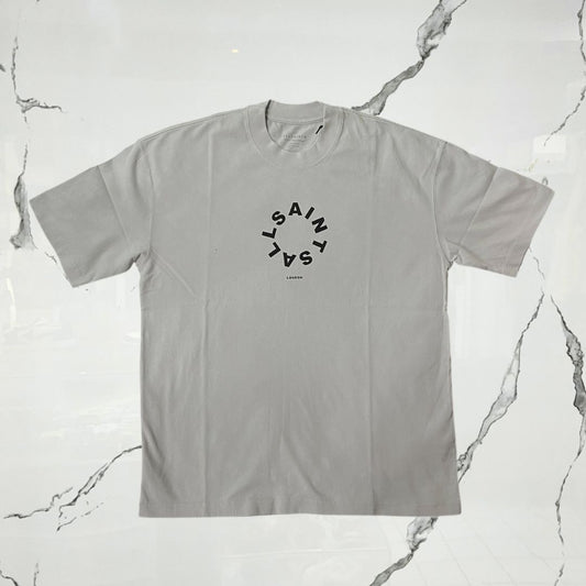 All Saints Tierra SS Crew Cool Grey T-shirt - Urban Utility