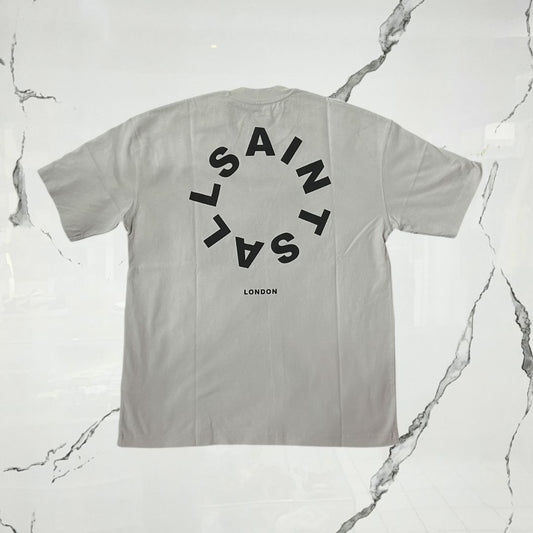 All Saints Tierra SS Crew Cool Grey T-shirt - Urban Utility